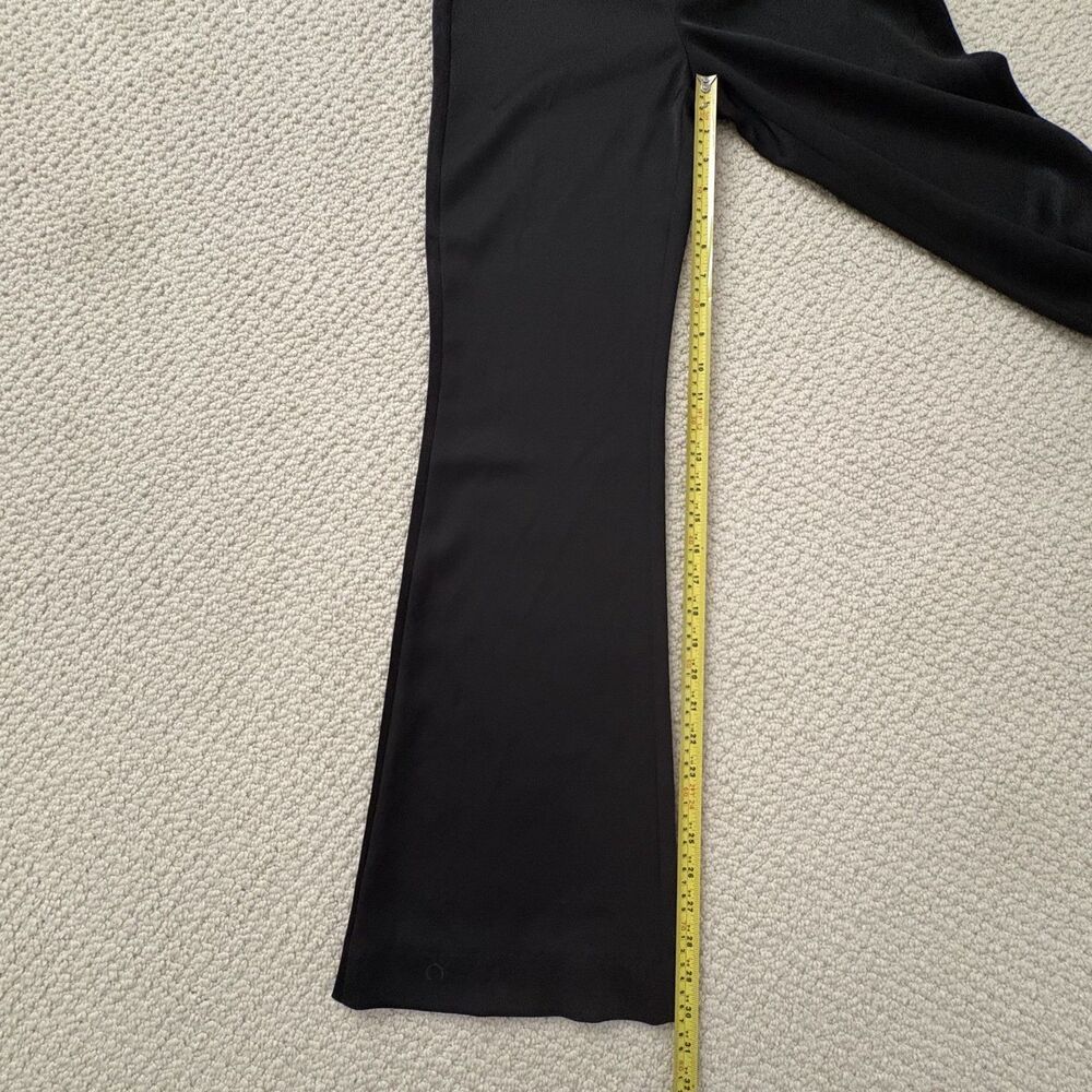 Alice + Olivia Women's Black High-Rise Wide Leg Satin Pants Size 0 Pockets - Picture 12 of 12